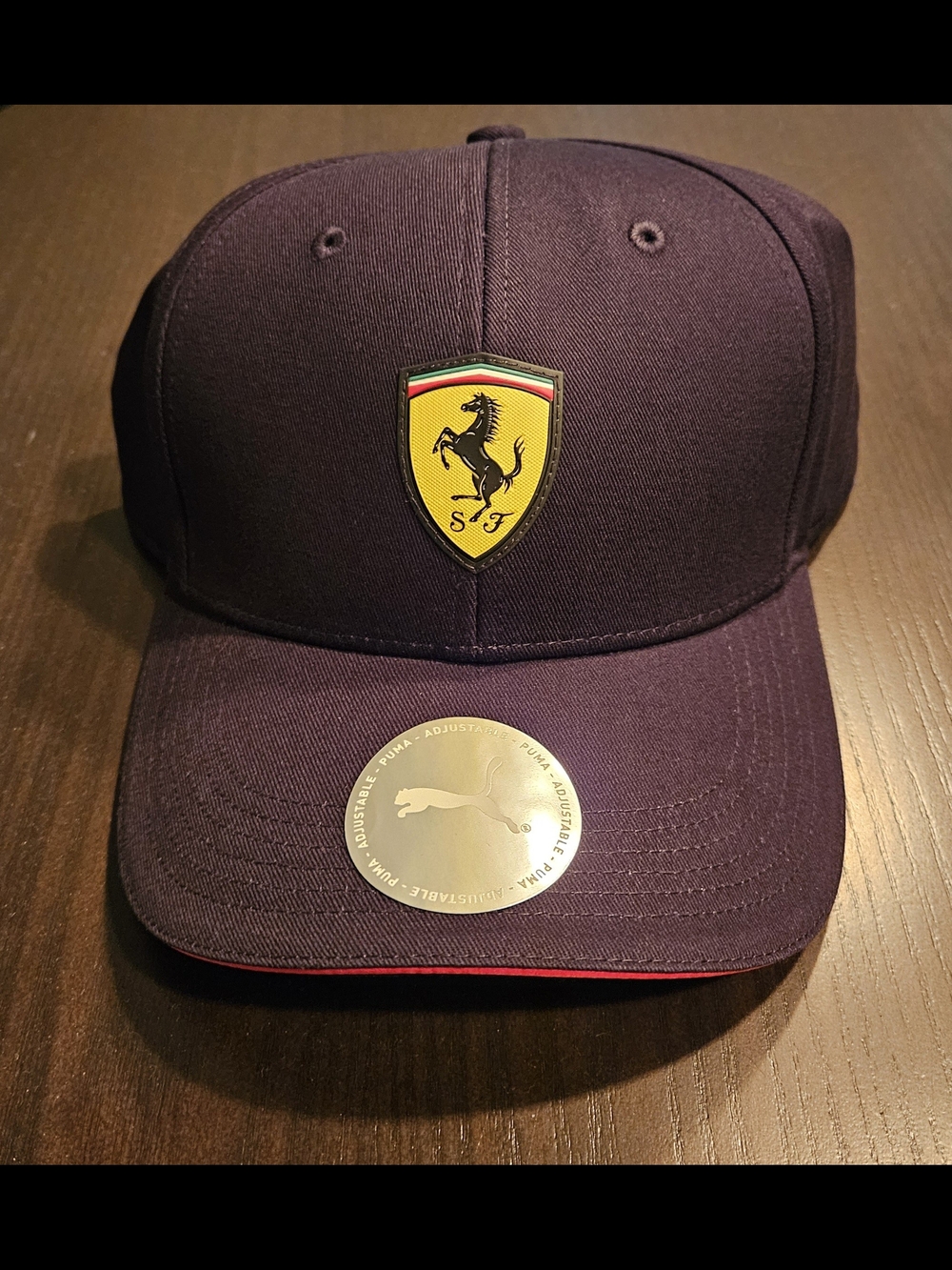 Ferrari Scuderia Puma Black Trucker Hat Prancing Horse Logo NWT